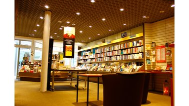 Innenansicht eines Buchladens
