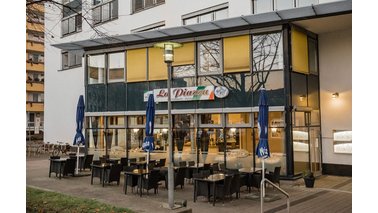 Außenansicht des Restaurant La Piazza 