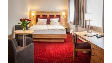 Ein Doppelzimmer im City-Hotel-Bremerhaven