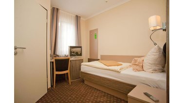 Ein Einzelzimmer des City-Hotel-Bremerhaven