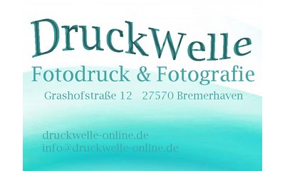 Das Firmenlogo von DruckWelle Fotodruck & Unterwasserfotografie